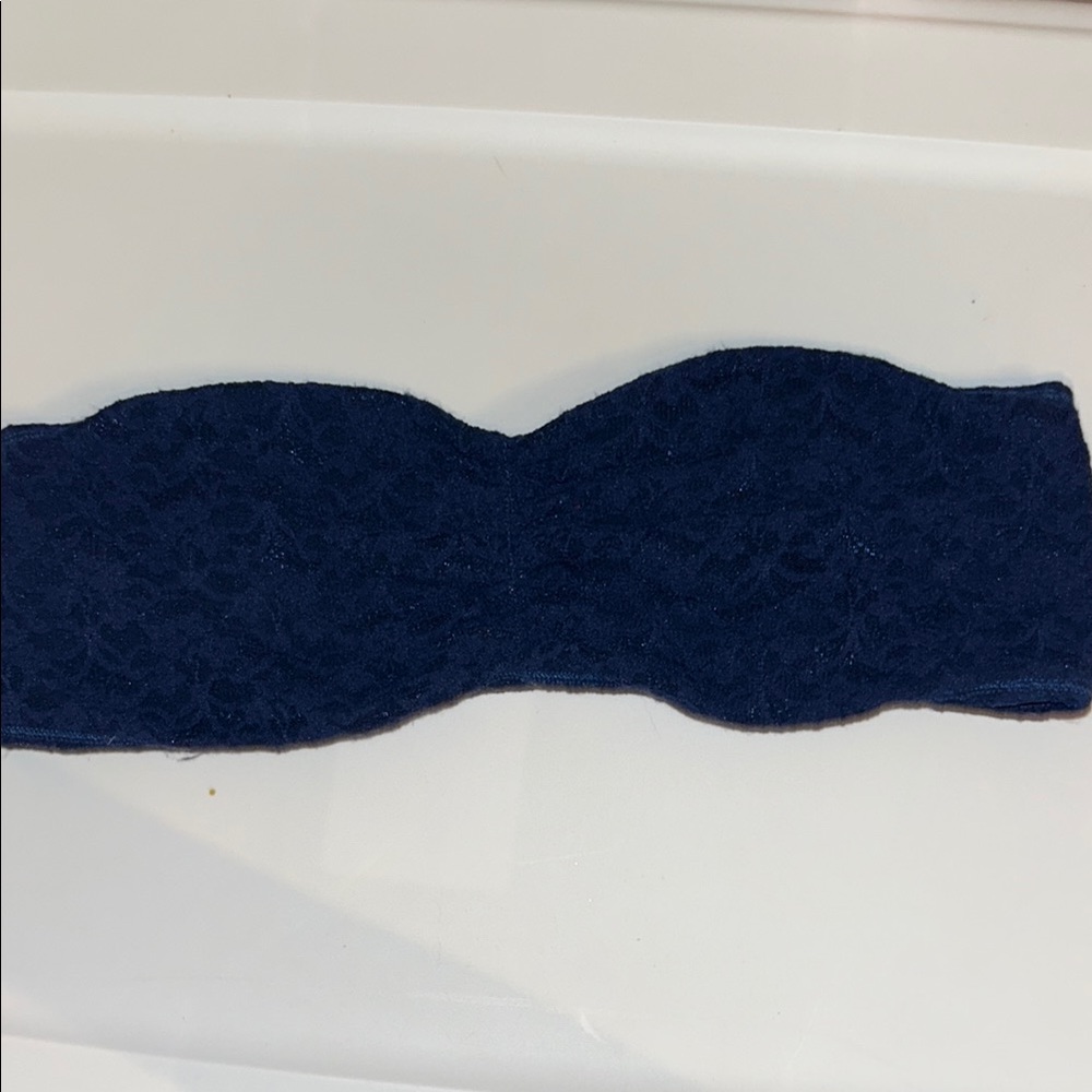 Navy Blue Lace Bandeau